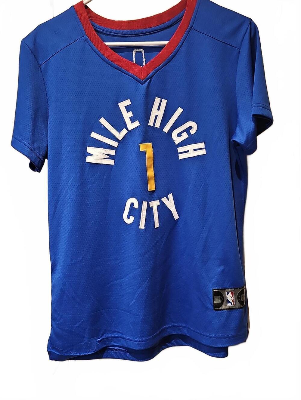 Denver Nuggets Porter Jr. Mile High City Authentic NBA Jersey Shirt Size Medium